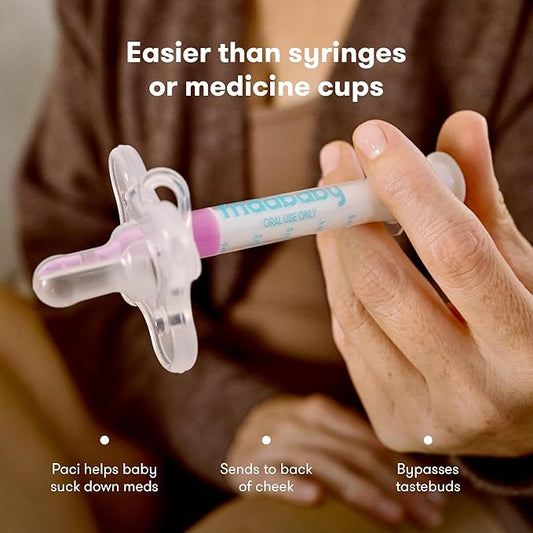 Frida Baby Medicine Pacifier Syringe, Accu-Dose Paci, Medi Frida Dispenser for Mess & Fuss Free Use, Made in USA
